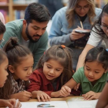 enfants, adulte et decouverte du monde